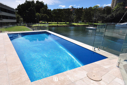 Swimming Pool Mosaic Ezzari Iris Pearl Mid Blue ,
