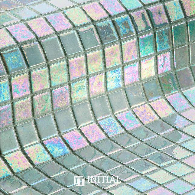 Swimming Pool Mosaic Ezzari Iris Pearl White ,