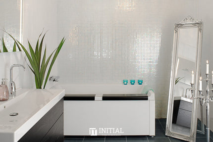 Swimming Pool Mosaic Ezzari Iris Pearl White ,