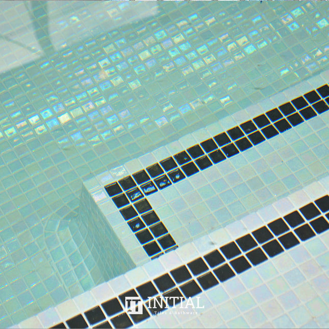 Swimming Pool Mosaic Ezzari Iris Pearl White ,