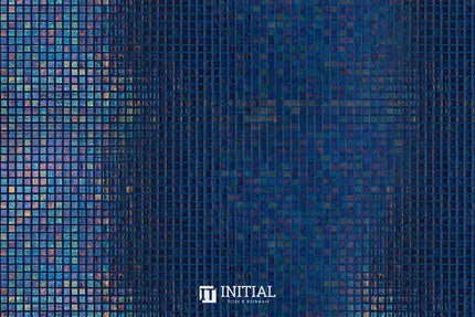 Swimming Pool Mosaic Ezzari Iris Pearl Royal Blue ,