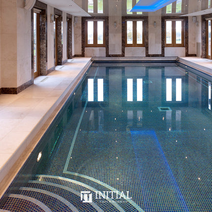Swimming Pool Mosaic Ezzari Iris Pearl Royal Blue ,