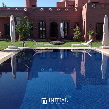 Swimming Pool Mosaic Ezzari Iris Pearl Royal Blue ,