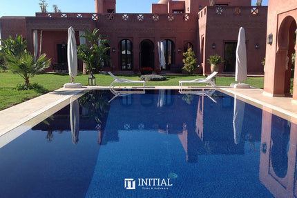 Swimming Pool Mosaic Ezzari Iris Pearl Royal Blue ,