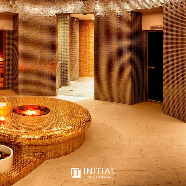 Swimming Pool Mosaic Ezzari Metallica Yellow ,