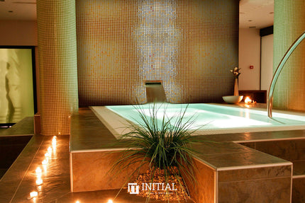 Swimming Pool Mosaic Ezzari Metallica Yellow ,