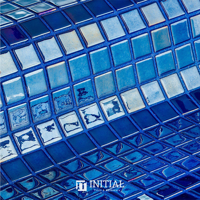 Swimming Pool Mosaic Ezzari Metallica Royal Blue ,