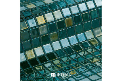 Swimming Pool Mosaic Ezzari Metallica Dark Green ,