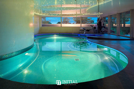 Swimming Pool Mosaic Ezzari Metallica Dark Green ,