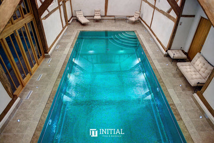 Swimming Pool Mosaic Ezzari Metallica Dark Green ,