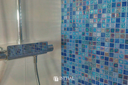 Swimming Pool Mosaic Ezzari Topping Blueberries ,