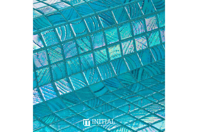 Swimming Pool Mosaic Ezzari Vulcano Lava Jade Green ,