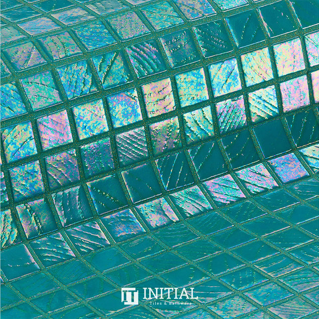 Swimming Pool Mosaic Ezzari Vulcano Lava Mid Light Green ,