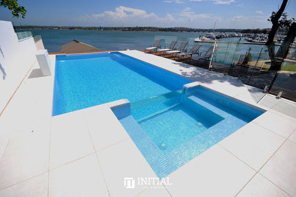 Swimming Pool Mosaic Ezzari Vulcano Lava Pale Blue ,