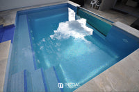 Swimming Pool Mosaic Ezzari Vulcano Lava Pale Blue ,