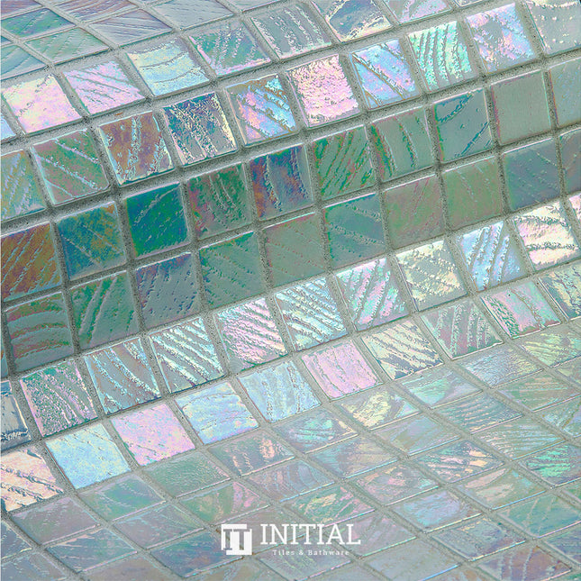 Swimming Pool Mosaic Ezzari Vulcano Lava Pearl White ,