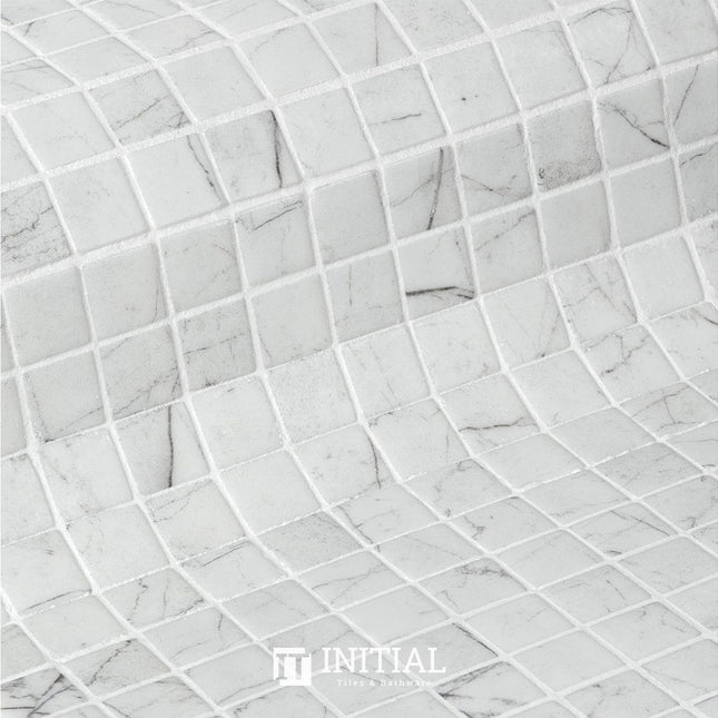 Swimming Pool Mosaic Ezzari Zen Off White Marbling ,