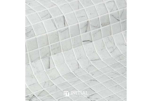 Swimming Pool Mosaic Ezzari Zen Off White Marbling ,