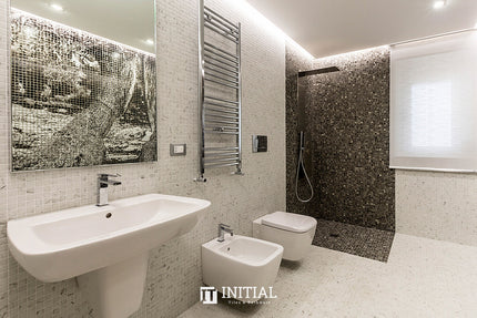 Swimming Pool Mosaic Ezzari Zen Off White Marbling ,