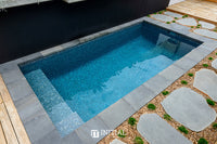 Swimming Pool Mosaic Ezzari Zen Blue & Grey Marbling ,