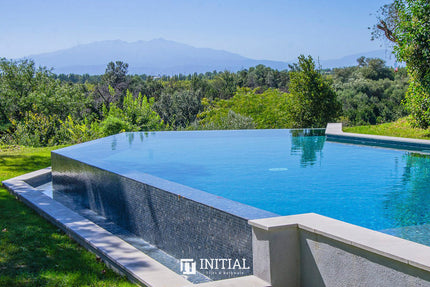 Swimming Pool Mosaic Ezzari Zen Blue & Grey Marbling ,