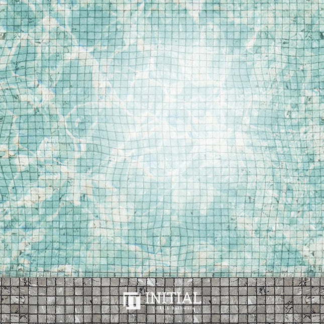 Swimming Pool Mosaic Ezzari Zen Mid Grey & Black Marbling ,