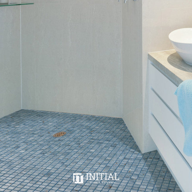 Swimming Pool Mosaic Ezzari Zen Light Blue Marbling ,