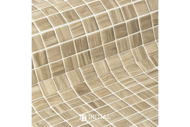 Swimming Pool Mosaic Ezzari Zen Mid Brown Oak ,