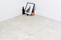 Ethic Stone Travertine Look Floor Tile Beige Matt 600X600 ,