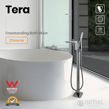 Bathroom Freestanding Bath Mixer With Hand held Shower Chrome ,