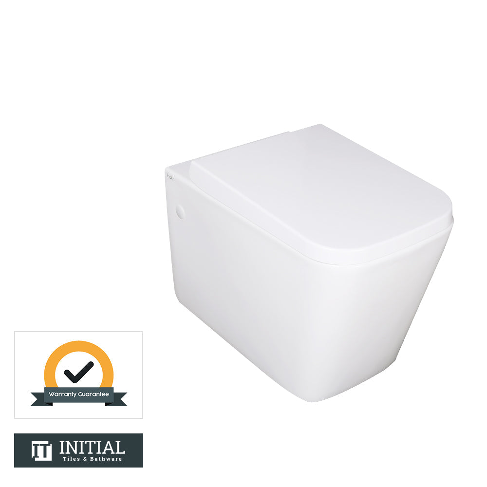 Kubic Box Rim Wall Hung Pan Toilet Ceramic White 550X345X320 ,