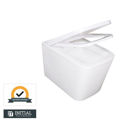 Kubic Box Rim Wall Hung Pan Toilet Ceramic White 550X345X320 ,
