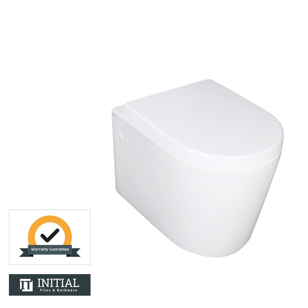 Urbane Box Rim Wall Hung Pan Toilet Ceramic White 550X360X320 ,