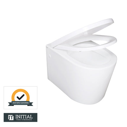 Urbane Box Rim Wall Hung Pan Toilet Ceramic White 550X360X320 ,