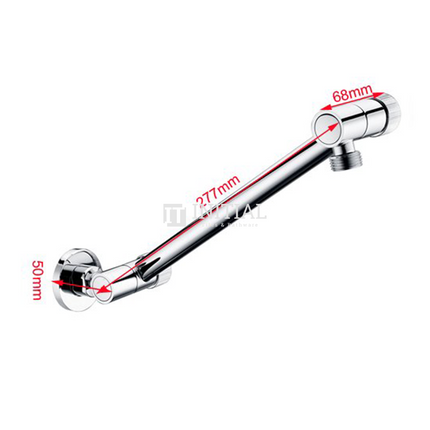 Round Wall Arm Showers Chrome ,