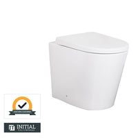 Alice Rimless Extra Height Wall Faced Floor Pan Toilet Ceramic White 620X360X445 ,