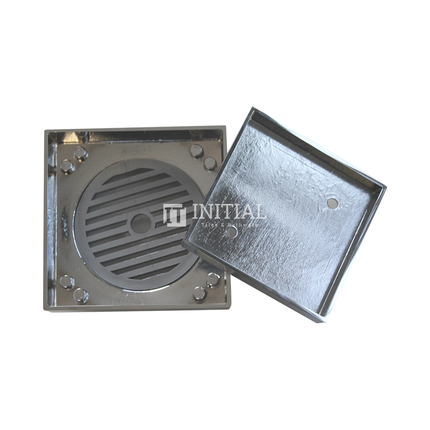 Bathroom Slim Smart Square Tile Insert Floor Waste Chrome ,