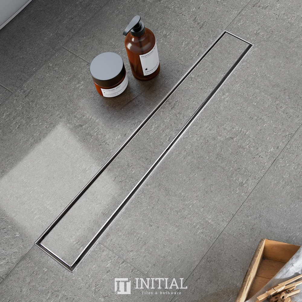 Bathroom Slimline Tile Insert Floor Waste Silver 100~1000mm ,