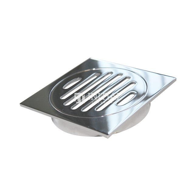 Bathroom Thick Square Floor Waste Chrome ,