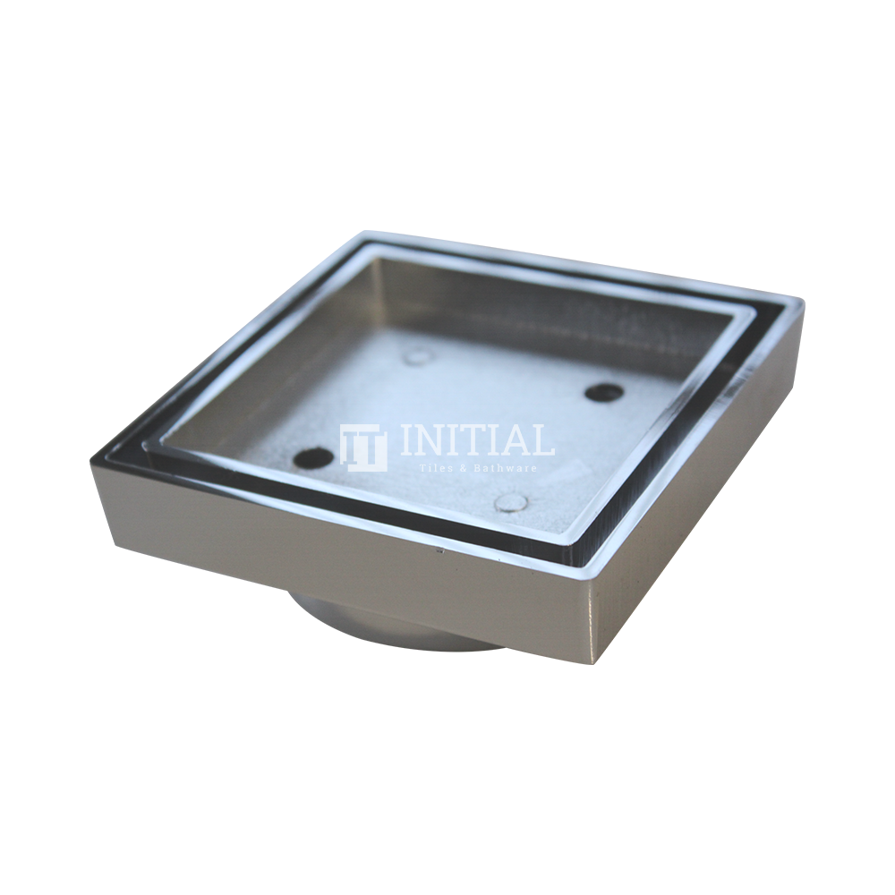 Bathroom Smart Square Tile Insert Floor Waste Chrome