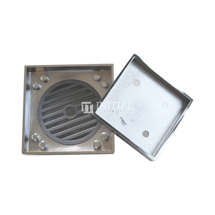 Bathroom Smart Square Tile Insert Floor Waste Chrome ,
