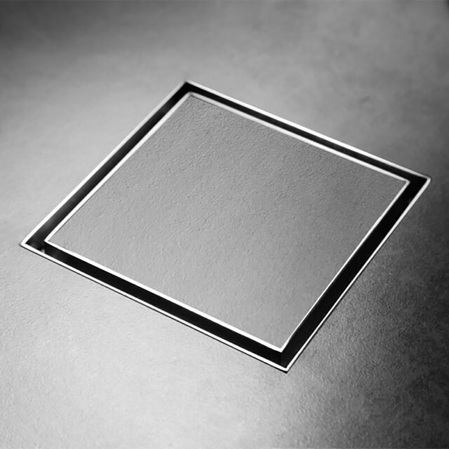 Bathroom Smart Square Tile Insert Floor Waste Chrome ,