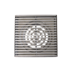 Bathroom Channel Wedge Square Floor Waste Chrome ,