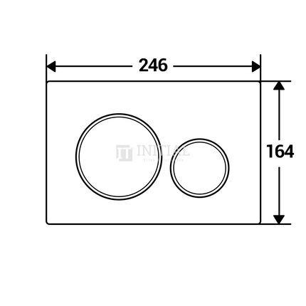 Geberit Sigma 20 Toilet Round Dual Flush Push Buttons ,