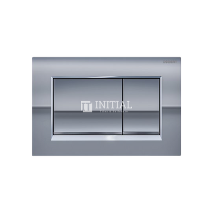 Geberit Sigma 30 Toilet Rectangle Dual Flush Push Buttons , Chrome Plate / Matt Trim