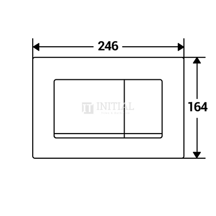 Geberit Sigma 30 Toilet Rectangle Dual Flush Push Buttons ,