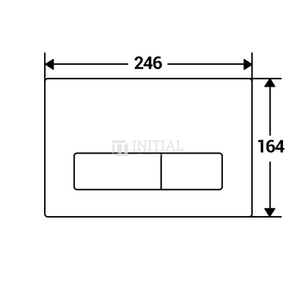 Geberit Sigma Toilet 50 Rectangle Glass Dual Flush Push Buttons ,