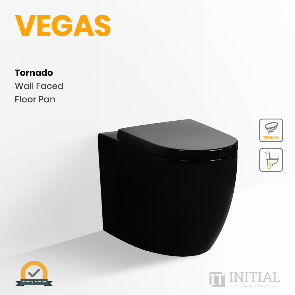 Vegas Tornado Wall Faced Floor Pan Ceramic Black 590X360X410 ,