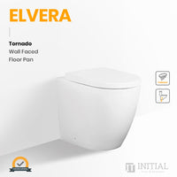 Bathroom Geberit Kappa Frameless Low Level In Wall Cistern + Toilet Pan + Push Button Package for Wall Faced Floor Pan , Elvera Tornado Floor Pan White