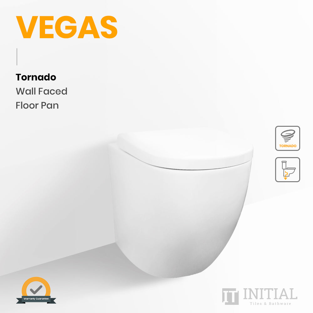 Vegas Tornado Wall Faced Floor Pan Ceramic White 590X360X410 ,